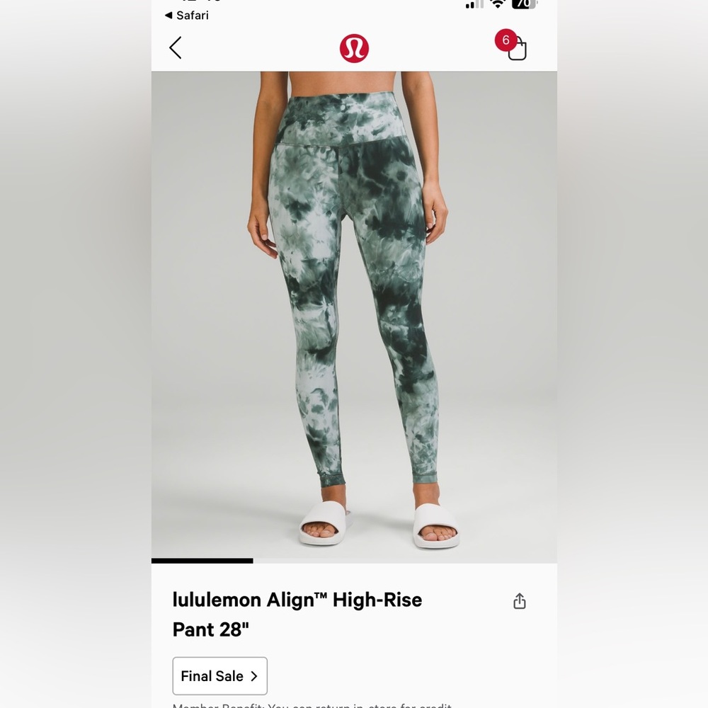 Lululemon align leggings size 10